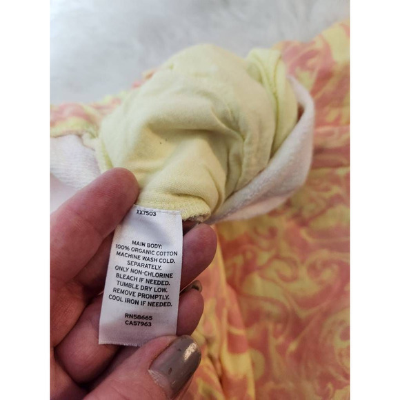 BP Womens Jogger Pants Yellow Pink High Rise Elastic Waist Running Plus 1X - Picture 7 of 7